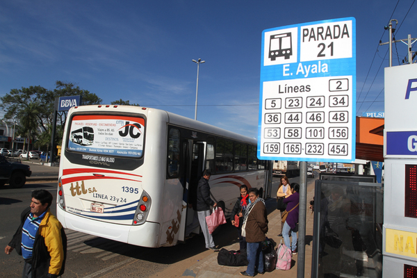 ¿También habrá paro de transporte público?