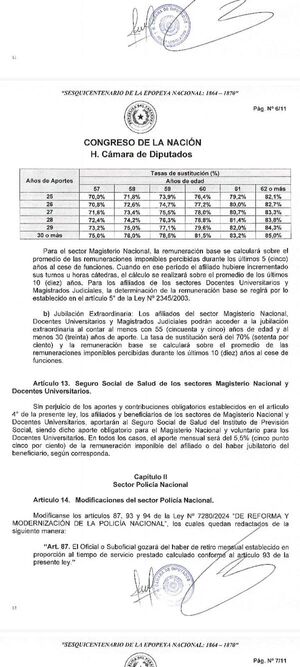 Media sanción al Senado: Escala de jubilación para docentes - Concepción al Día