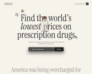 Trump lanza sitio web con su nombre para comprar medicamentos más baratos en EE.UU.  - Mundo - ABC Color