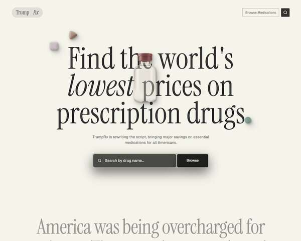 Trump lanza sitio web con su nombre para comprar medicamentos más baratos en EE.UU.  - Mundo - ABC Color