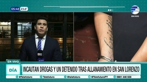 Allanamiento antidrogas en el barrio Anahí de San Lorenzo deja un detenido » San Lorenzo PY