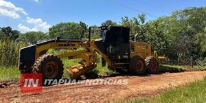 MUNICIPALIDAD DE CAMBYRETÁ REALIZA MEJORAS EN LOS CAMINOS DE SAN BLAS INDEPENDENCIA