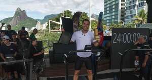 La Nación / Brasileño batió récord de 188 km en 24h sobre una cinta de correr