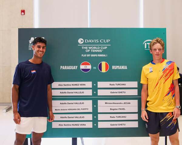 Paraguay inicia hoy su serie de Copa Davis contra Rumania
