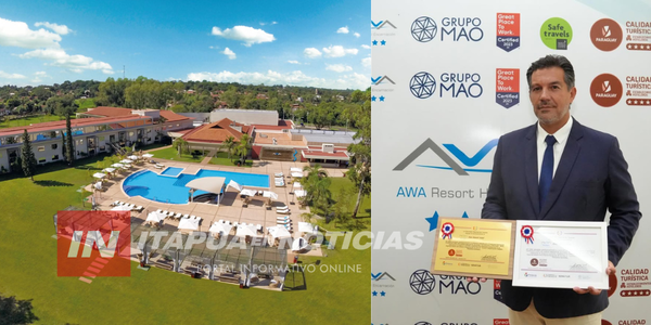 AWA RESORT RECIBE DISTINCIÓN DE CINCO ESTRELLAS DEL MINISTERIO DE TURISMO