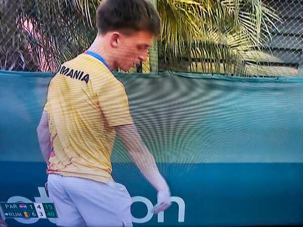 Primer punto de la Davis logra Radu Turcanu para Rumania en tres sets ante Santino Núñez - La Tribuna