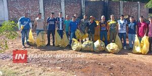 ENCARNACIÓN: VECINOS DEL BARRIO SAGRADA FAMILIA REALIZARON UNA GRAN MINGA