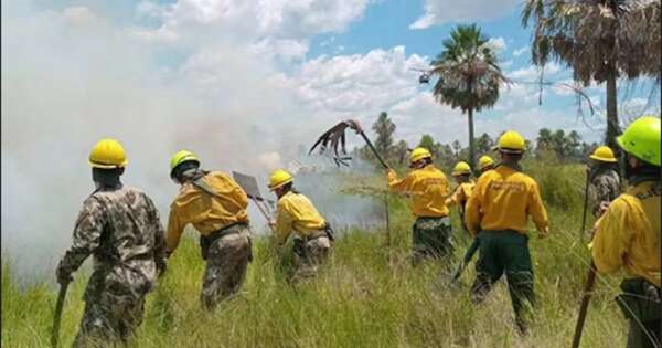 La Nación / Realizan despliegue militar y aéreo para combatir incendios