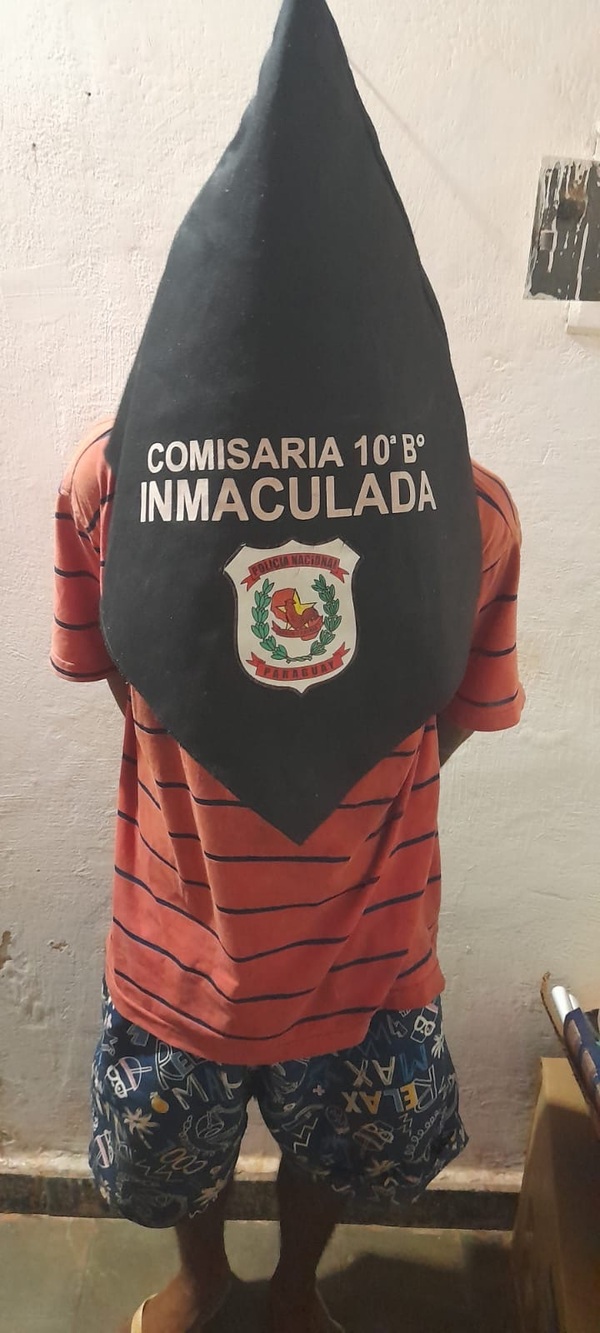 Aprehensión por supuesta resistencia e incautación de arma blanca en Concepción - Concepción al Día