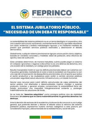 Feprinco insta a discutir la Caja Fiscal con datos y no con huelgas - ADN Digital