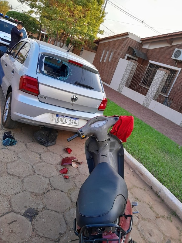 Juego de carnaval terminó en accidente y dejó a un motociclista menor lesionado - Concepción al Día