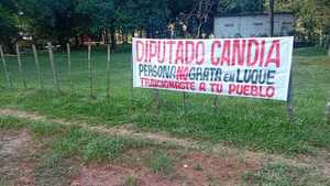 Repudian a diputado Candia por “traicionar al pueblo” en plena campaña para intendente de Luque