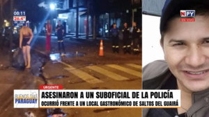 Asesinan a suboficial de la policía en Saltos del Guairá