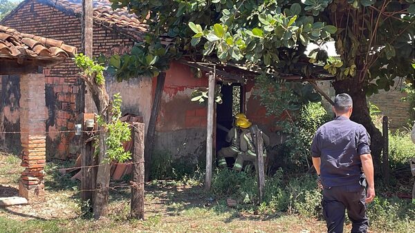 Presunto incendio intencional afectó a una vivienda abandonada en San José Olero - Concepción al Día