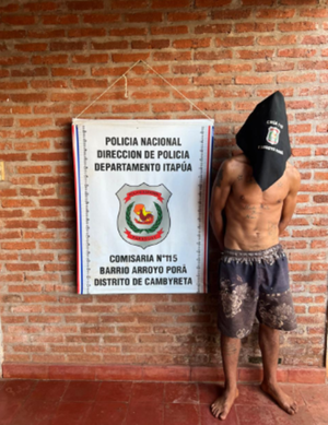 Detienen a joven con antecedentes por supuesto hurto en Cambyretá