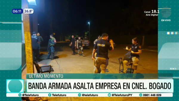 Violento asalto con explosivos a agroindustrial en Coronel Bogado