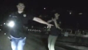 Oscuridad y escasa señalización: Captan a policías en supuesta barrera irregular sobre la ruta PY02