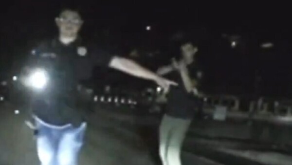 Oscuridad y escasa señalización: Captan a policías en supuesta barrera irregular sobre la ruta PY02