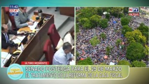 Senado posterga tratamiento de la reforma de la Caja Fiscal