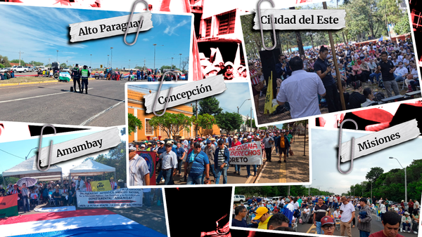 Presión de docentes contra la reforma de la Caja Fiscal se extendió a varias zonas de Paraguay