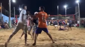 Pelea interrumpió un desafío de piki vóley en el barrio Primavera de Concepción - Concepción al Día