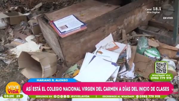 Padres denuncian abandono en el colegio nacional en Mariano R. Alonso