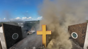 Video: Así fue el voraz incendio que consumió el techo de la catedral San Blas en Ciudad del Este