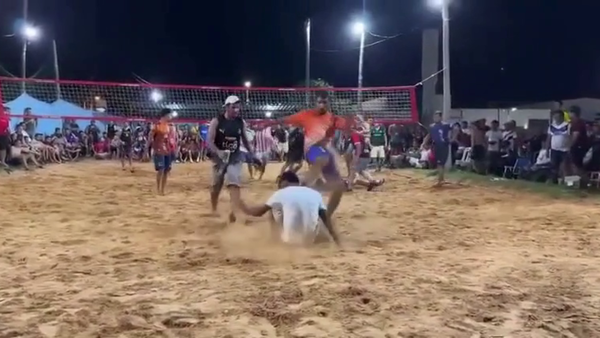 Partida de piki vóley terminó en trifulca generalizada en Concepción