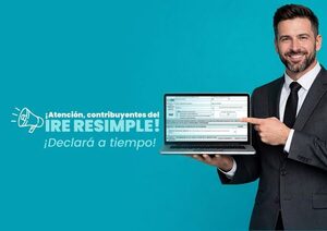 Contribuyentes del IRE Resimple podrán presentar declaración jurada de ingresos del 2025 hasta febrero