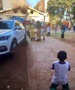 La imagen que tocó el corazón tras el incendio