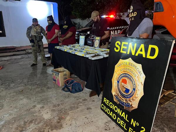 SENAD desarticula estructura que enviaba cocaína y marihuana a Brasil
