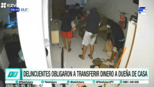 Asalto en Ñemby: delincuentes obligan a mujer a realizar transferencia bancaria