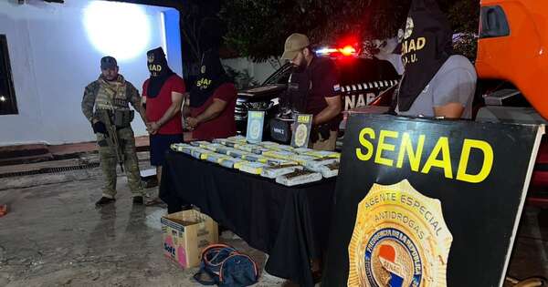 La Nación / Alto Paraná: incautan gran cargamento de drogas oculto en maíz y detienen a tres personas