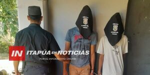 APREHENDEN A DOS HERMANOS POR SUPUESTO HURTO EN CARMEN DEL PARANÁ