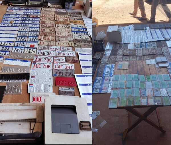 Desmantelan fábrica de chapas y documentos falsos en CDE