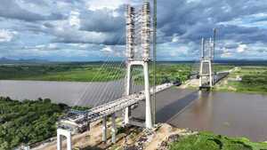 Puente de la Bioceánica: quedan solo 109 metros para unir Paraguay y Brasil