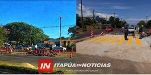 AVANZAN OBRAS DE SEGURIDAD VIAL EN LA RUTA PY01 EN ITAPÚA