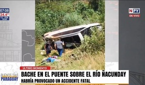 Puente en mal estado provoca un accidente fatal