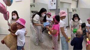 Popular / (VIDEO) ¡Lo hizo otra vez! Laurys emocionó a unos peques del INCAN