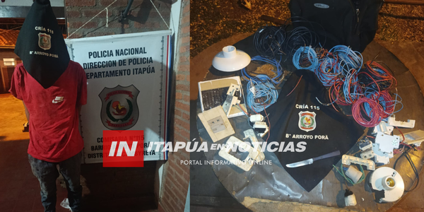 APREHENDEN A HOMBRE POR SUPUESTO HURTO EN VIVIENDAS YACYRETÁ
