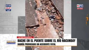 Tragedia vial: dos personas fallecen tras vuelco provocado por falla estructural en puente Ñacunday