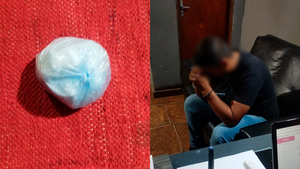 Video: Sorprenden a agente penitenciario con un paquete de cocaína en el penal de CDE