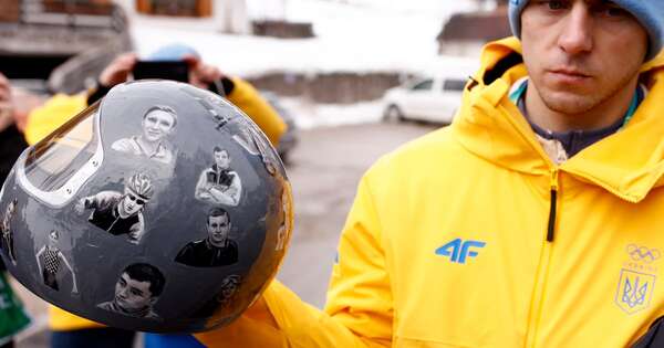 La Nación / Descalifican a atleta ucraniano por casco con imágenes de deportistas fallecidos