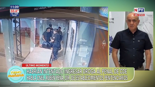 Agente penitenciario detenido por intentar ingresar droga al penal de Ciudad del Este