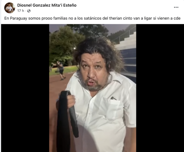 Kelembú contra los Therian: exconcejal de CDE lanza amenzas - El Trueno