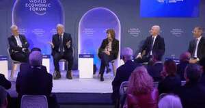 Davos hablando de bitcoin