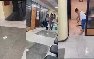 Se inundan oficinas de la Cámara de Diputados ante temporal de este viernes