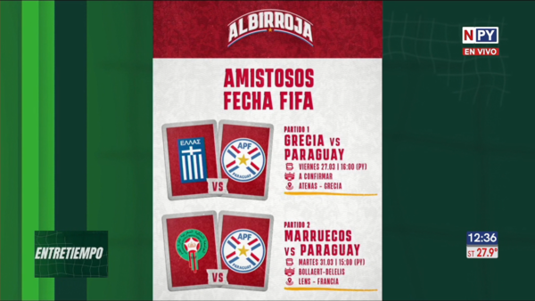 Paraguay anuncia amistosos de preparación rumbo al Mundial 2026