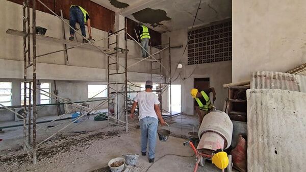 Avanzan obras de infraestructura en el Hospital de Trauma