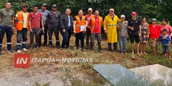 MUNICIPALIDAD DE HOHENAU ENTREGA ASISTENCIA A FAMILIAS AFECTADAS POR TEMPORAL